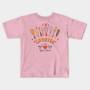 Heartfelt Culinary Whimsy: Infusing Love and Laughter into Kitchen Utensils Kids T-Shirt